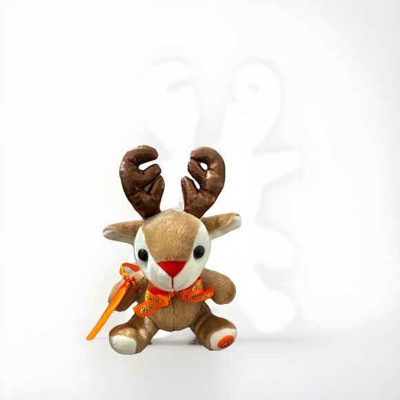8.5” REESE'S Peanut Butter Cups Reindeer Moose Advertising Plush Stuffed Animal - Picture 3 of 9